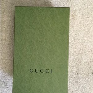 Empty Gucci shoebox